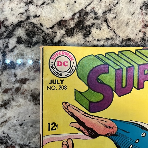 Super Rare 1968 DC National Comics SUPERMAN NO. 208 July edition comic book. - Picture 6 of 7